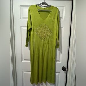 Gil Santucci Lime Green Dress